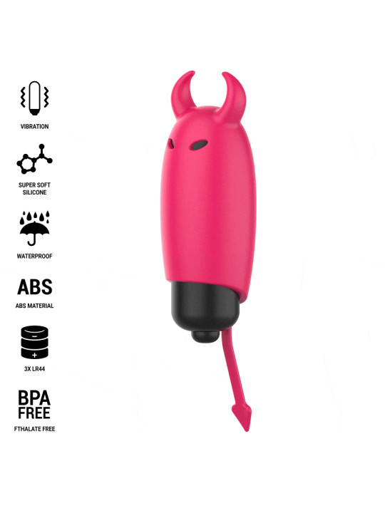 BALA VIBRADORA INTENSA ROJA SCARLET SILICONA SUAVE 9CM DE LA MARCA INTENSE FUN