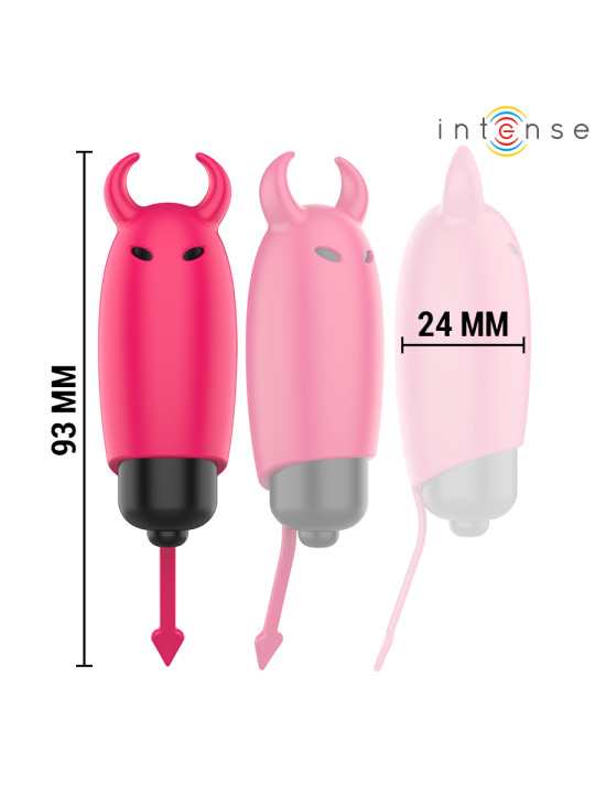 BALA VIBRADORA INTENSA ROJA SCARLET SILICONA SUAVE 9CM DE LA MARCA INTENSE FUN