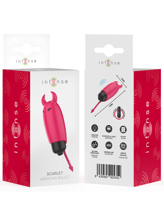 BALA VIBRADORA INTENSA ROJA SCARLET SILICONA SUAVE 9CM DE LA MARCA INTENSE FUN