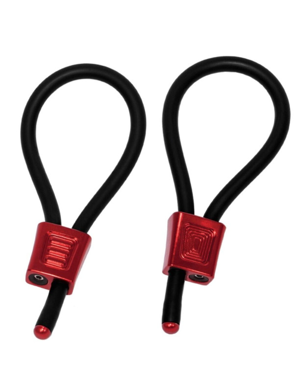 ELECTRASTIM ANILLOS PENE ELECTROESTIMULACIÓN AJUSTABLES ROJO DE LA MARCA ELECTRASTIM