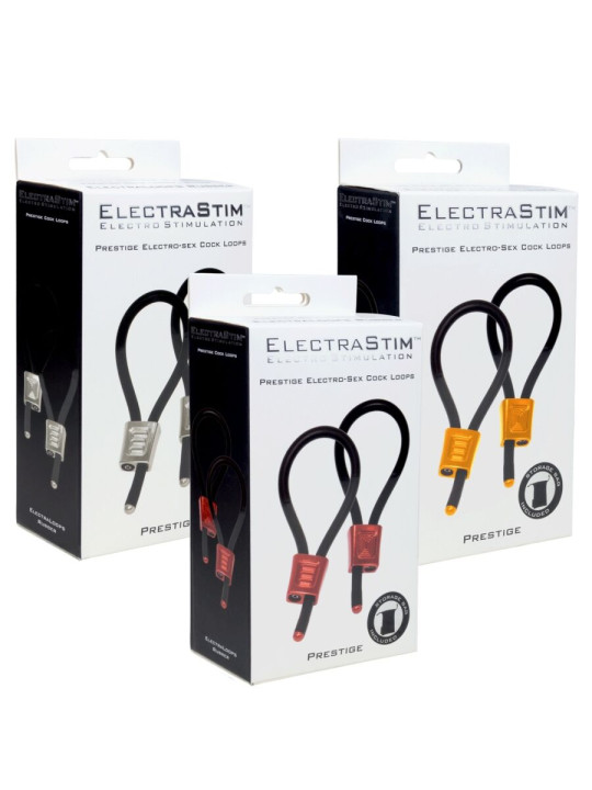 ELECTRASTIM ANILLOS PENE ELECTROESTIMULACIÓN AJUSTABLES ROJO DE LA MARCA ELECTRASTIM