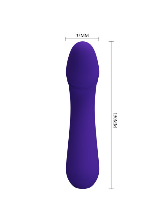VIBRADOR CETUS PUNTO G SILICONA SUAVE RECARGABLE LILA DE LA MARCA PRETTY LOVE SMART