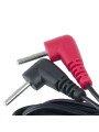ELECTRASTIM CABLES ESTIMULACIÓN 90 GRADOS CONECTORES DE LA MARCA ELECTRASTIM