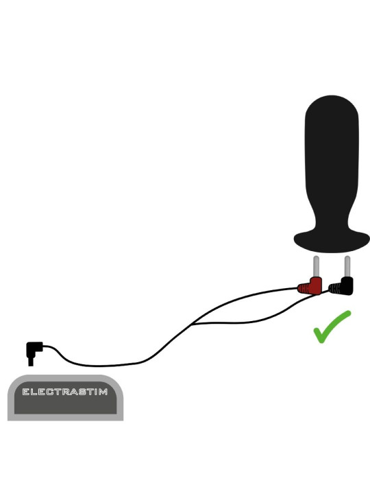 ELECTRASTIM CABLES ESTIMULACIÓN 90 GRADOS CONECTORES DE LA MARCA ELECTRASTIM