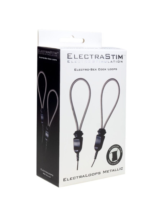 ELECTRASTIM ELECTRALOOPS ANILLOS E-STIM METÁLICOS AJUSTABLES DE LA MARCA ELECTRASTIM