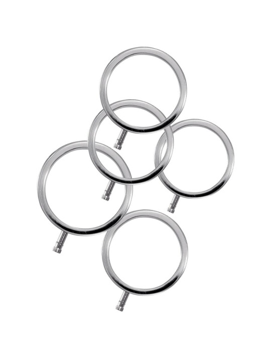 ELECTRARINGS ANILLOS ELECTROESTIMULACIÓN PENE PACK 5 DE LA MARCA ELECTRASTIM