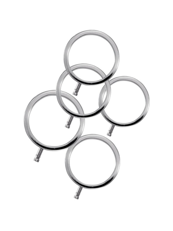 ELECTRARINGS ANILLOS ELECTROESTIMULACIÓN PENE PACK 5 DE LA MARCA ELECTRASTIM