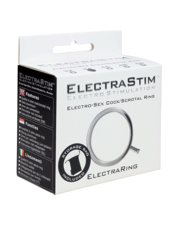 ELECTRARING ANILLO ELECTROESTIMULACIÓN PENE ALUMINIO 34MM DE LA MARCA ELECTRASTIM