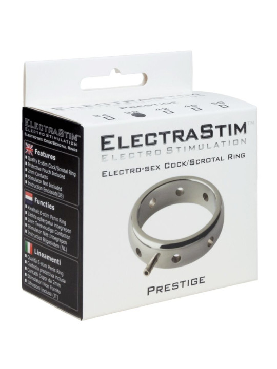 ANILLO ELECTROSTIMULADOR PENE ACERO QUIRÚRGICO 34MM DE LA MARCA ELECTRASTIM