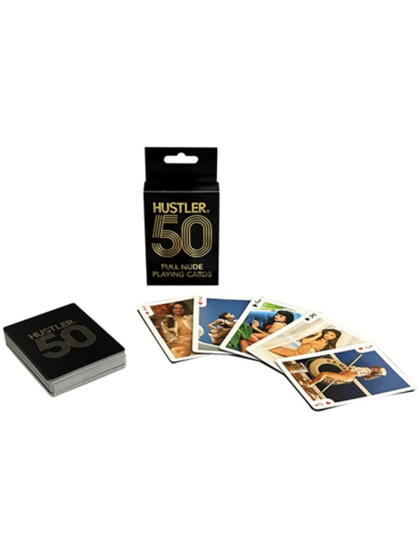 JUEGO CARTAS PÓKER HUSTLER 50 AÑOS DESNUDO GLAMOUR DE LA MARCA KHEPER GAMES