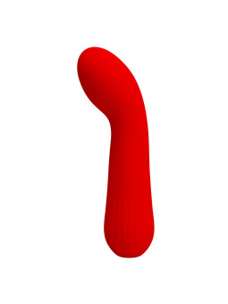 VIBRADOR FAUN PUNTO G SILICONA SUAVE RECARGABLE ROJO DE LA MARCA PRETTY LOVE SMART
