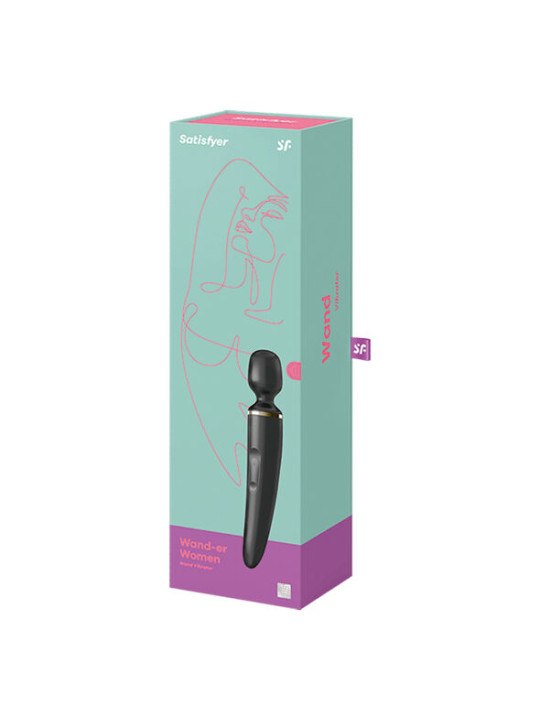 SATISFYER WAND MASSAJADOR VIBRADOR CUERPO COMPLETO NEGRO DE LA MARCA SATISFYER WAND