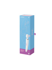 SATISFYER WAND MASAJEADOR VIBRADOR XXL BLANCO SILICONA DE LA MARCA SATISFYER WAND