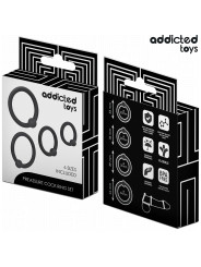 SET 4 ANILLOS SILICONA PRESIÓN ERÉCTIL ADDICTED TOYS DE LA MARCA ADDICTED TOYS
