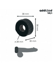 ANILLO PENE EXTRA GRUESO 30MM CONTROL ERECCIÓN ADDICTED TOYS DE LA MARCA ADDICTED TOYS
