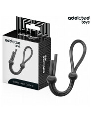 CUERDA SILICONA DOBLE LAZO ESTIMULACIÓN PENE CONTROL DE LA MARCA ADDICTED TOYS