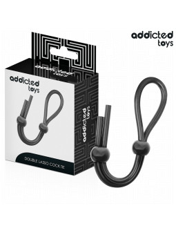 CUERDA SILICONA DOBLE LAZO ESTIMULACIÓN PENE CONTROL DE LA MARCA ADDICTED TOYS