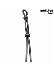 CUERDA SILICONA DOBLE LAZO ESTIMULACIÓN PENE CONTROL DE LA MARCA ADDICTED TOYS
