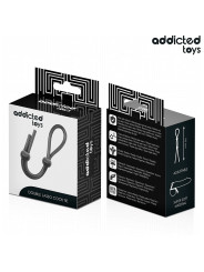 CUERDA SILICONA DOBLE LAZO ESTIMULACIÓN PENE CONTROL DE LA MARCA ADDICTED TOYS