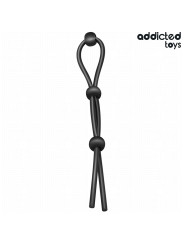 LAZO TRIPLE SILICONA SUJECIÓN PENE ESTIMULACIÓN ERECCIÓN DE LA MARCA ADDICTED TOYS