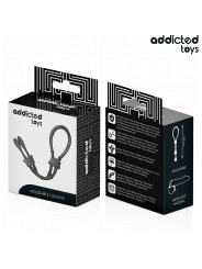 CUERDA AJUSTABLE SILICONA PENE ESTIMULACIÓN ERECCIÓN DE LA MARCA ADDICTED TOYS
