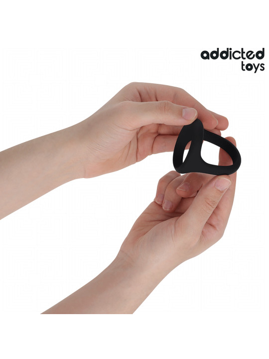 ANILLO TRIPLE PENE ERECCIÓN INTENSA DURADERA ESTIMULACIÓN DE LA MARCA ADDICTED TOYS