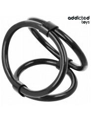 ANILLO TRIPLE PENE PROLONGADOR ERECCIÓN ADDICTED TOYS DE LA MARCA ADDICTED TOYS