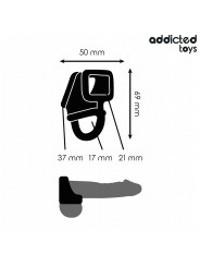 ANILLO JAULA PENE CONTROL ERECCIÓN ADDICTED TOYS SEXSHOP DE LA MARCA ADDICTED TOYS