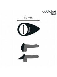 ANILLO PENE FORMA LÁGRIMA ESTIMULACIÓN ERECCIÓN INTENSA DE LA MARCA ADDICTED TOYS