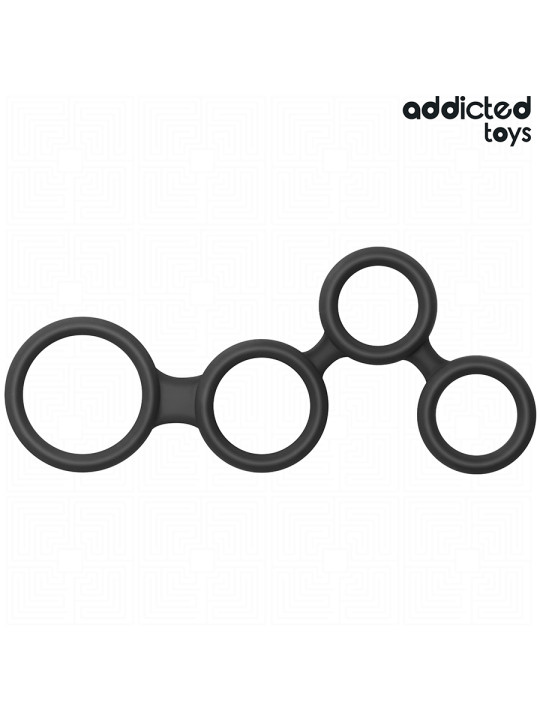 ANILLO PENE TESTÍCULOS CON DIVISORES ADDICTED TOYS DE LA MARCA ADDICTED TOYS