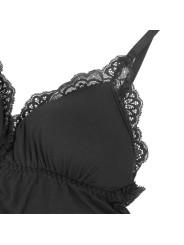 TEDDY ENCAJE FLORAL NEGRO S/M - LENCERÍA SEXY SUBLIME DE LA MARCA SUBBLIME BODIES