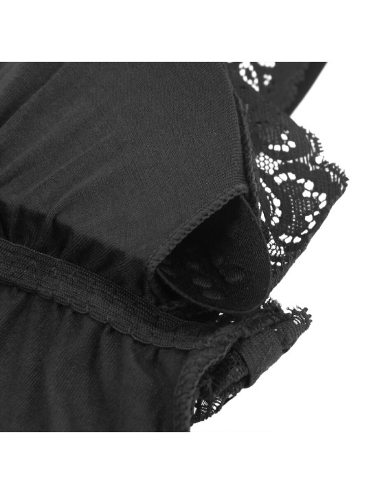 TEDDY ENCAJE FLORAL NEGRO S/M - LENCERÍA SEXY SUBLIME DE LA MARCA SUBBLIME BODIES