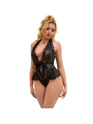 BODY SEXY CON VOLANTES NEGRO SUBBLIME TALLA L/XL DE LA MARCA SUBBLIME BODYSTOCKINGS