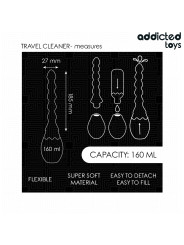 LIMPIADOR JUGUETES SEXUALES VIAJE SILICONA 160ML DE LA MARCA ADDICTED TOYS