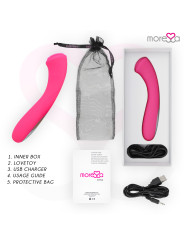 VIBRADOR CELSO SILICONA RECARGABLE 30 MODOS USB DE LA MARCA MORESSA
