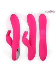 VIBRADOR ETHAN SILICONA RECARGABLE PUNTO G Y CLÍTORIS DE LA MARCA MORESSA