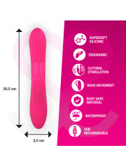 VIBRADOR ETHAN SILICONA RECARGABLE PUNTO G Y CLÍTORIS DE LA MARCA MORESSA