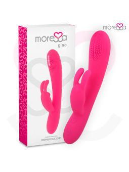 VIBRADOR GINO SILICONA RECARGABLE 7 MODOS DE LA MARCA MORESSA