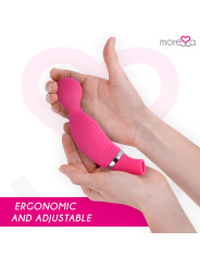 VIBRADOR KIRK PREMIUM SILICONE CON SUCCIÓN RECARGABLE DE LA MARCA MORESSA