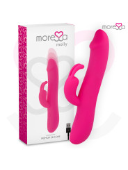 MOLLY VIBRADOR CLITORIAL RECARGABLE SILICONA PREMIUM DE LA MARCA MORESSA