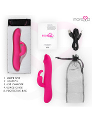 MOLLY VIBRADOR CLITORIAL RECARGABLE SILICONA PREMIUM DE LA MARCA MORESSA