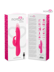 MOLLY VIBRADOR CLITORIAL RECARGABLE SILICONA PREMIUM DE LA MARCA MORESSA