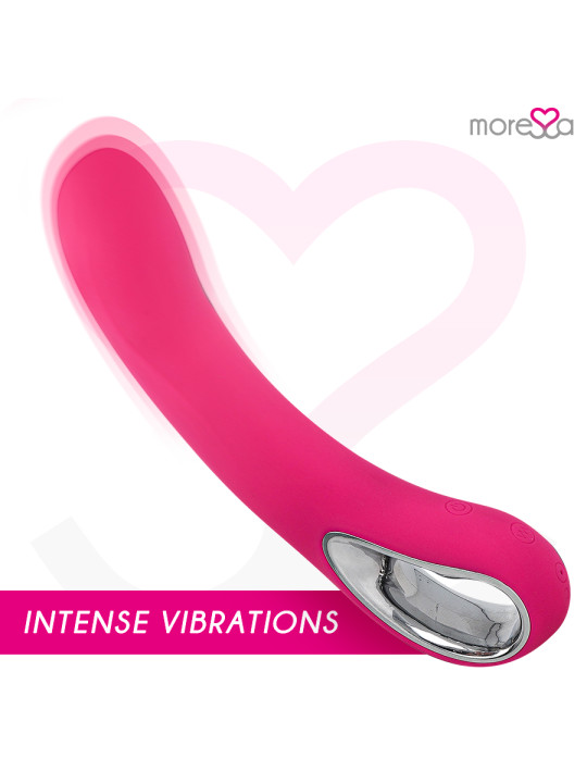 VIBRADOR RECARGABLE SILICONA PREMIUM NELSON 12 MODOS DE LA MARCA MORESSA