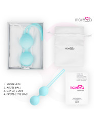 BOLAS CHINAS OSIAN TWO SILICONA SUAVE ENTRENAMIENTO PÉLVICO DE LA MARCA MORESSA