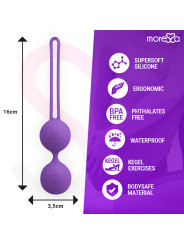 BOLAS CHINAS OSIAN TWO SILICONA SUAVE ENTRENAMIENTO PÉLVICO DE LA MARCA MORESSA