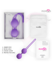 BOLAS CHINAS OSIAN TWO SILICONA SUAVE ENTRENAMIENTO PÉLVICO DE LA MARCA MORESSA