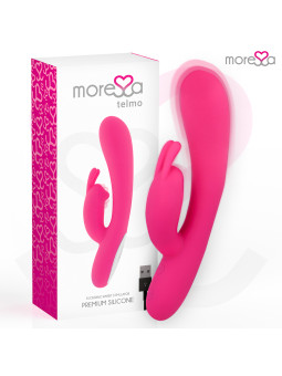 VIBRADOR RABBIT TELMO SILICONA RECARGABLE 7 VELOCIDADES DE LA MARCA MORESSA