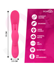 VIBRADOR RABBIT TELMO SILICONA RECARGABLE 7 VELOCIDADES DE LA MARCA MORESSA