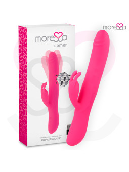 VIBRADOR SOMER ROTACIÓN MÚLTIPLE Y ESTIMULACIÓN CLITORIAL DE LA MARCA MORESSA