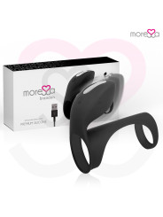 ANILLO VIBRADOR BRANDON CON FUNDA SILICONA PREMIUM DE LA MARCA MORESSA